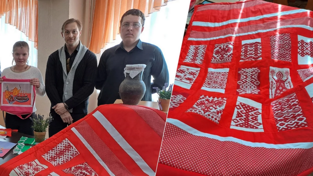 В Челябинской области молодой человек соткал одеяло со старинными узорами